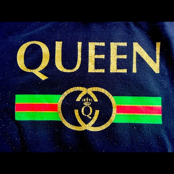 Gildan Tops - Small Black Gucci Queen Hoodie